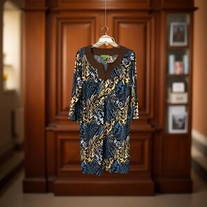 Island Republic Blue and Brown Patterned Garment